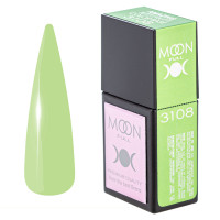 Кольорова база для нігтів Moon Full Amazing Tutti Frutti № 3108 ніжно-лаймова, 12 мл