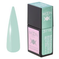 Кольорова база для нігтів Moon Full Amazing Tutti Frutti № 3118 пастельно-м'ятна, 12 мл