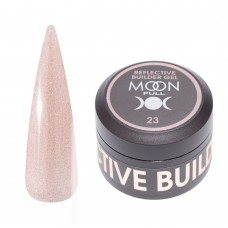 Гель для нарощування нігтів Moon Full Reflective Builder Gel з шимером світловідбивний №23, 30 мл