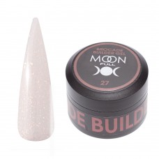 Гель для нарощування нігтів Moon Full Brocade Builder Gel з поталлю №27, 30 мл