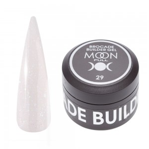 Моделирующий гель Moon Full Brocade Builder Gel с поталью №29, 30 мл