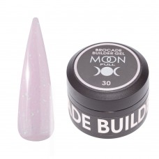 Моделирующий гель Moon Full Brocade Builder Gel с поталью №30, 30 мл