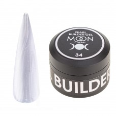 Моделирующий гель Moon Full Perl Builder Gel №34 Серебрянный шелк, 30 мл