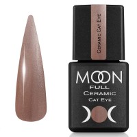 Гель лак Moon Full Ceramic Cat Eye gel №SC536 Карамельный атлас, 8 мл