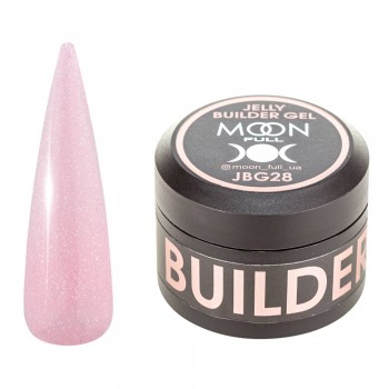 Гель-желе для нарощування нігтів Moon Full Jelly Builder Gel № JBG 28