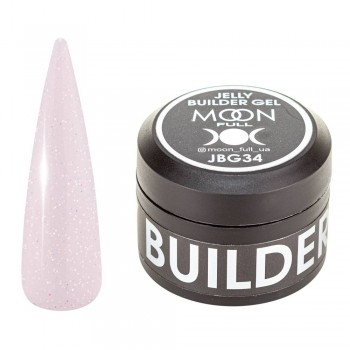 Гель-желе для наращивания ногтей Moon Full Jelly Builder Gel № JBG 34
