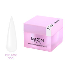 База для нігтів Moon Full Nude PRO Base № SQ01, 30 мл. молочна