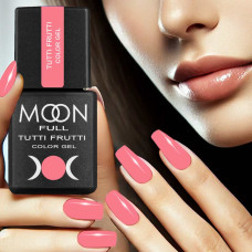 Гель лак Moon Full Tutti Frutti Color Gel №921 светло-кораловый, 8 мл