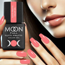 Гель лак Moon Full Tutti Frutti Color Gel №922 бледно-кораловый, 8 мл
