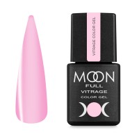 Гель лак Moon Full Vitrage Collor Gel №01 розовый туман, 8 мл