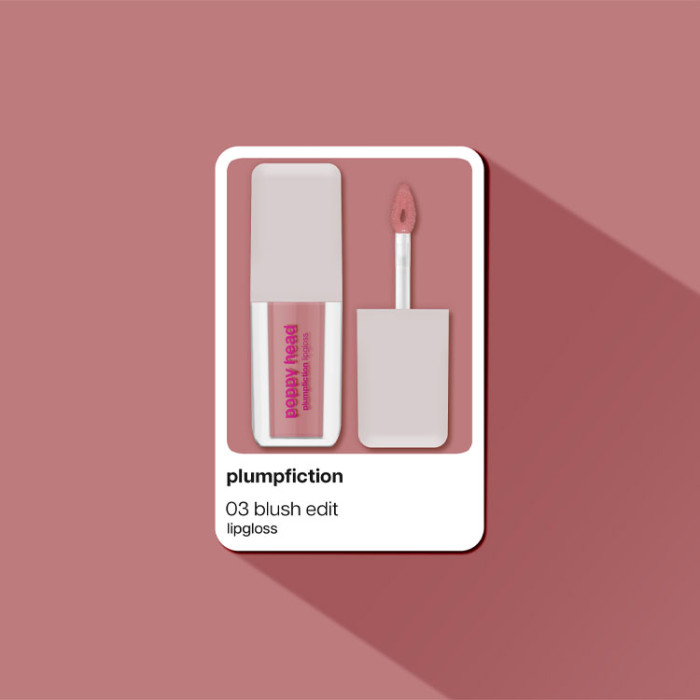 Блиск з ефектом візуального збільшення губ POPPY HEAD Plumpfiction, 03 Blush Edit, 5903843265283