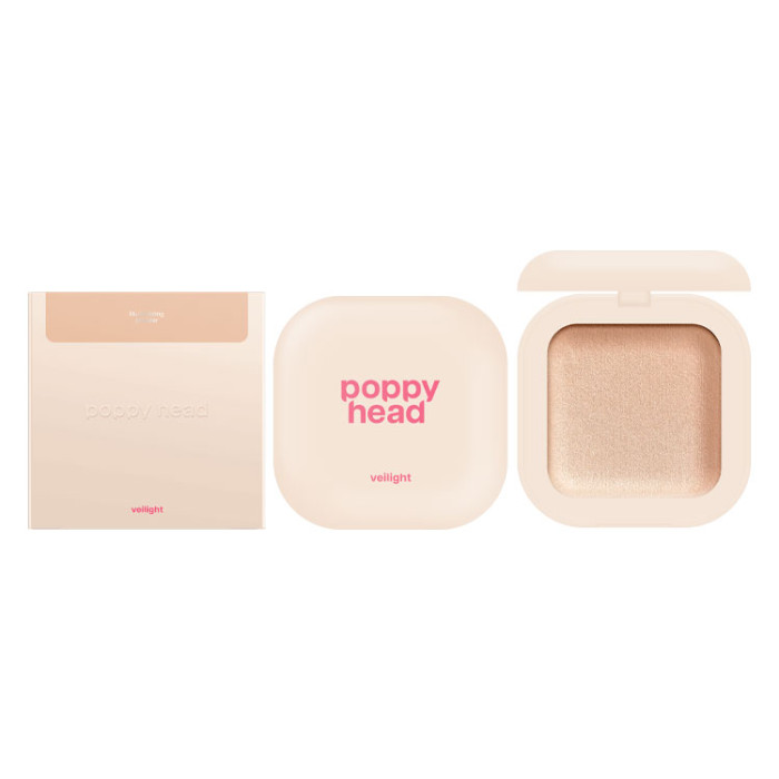 Запечена сяюча пудра для обличчя POPPY HEAD Veilight, 02 Sunlit Aura, 12 г, 5903843265481