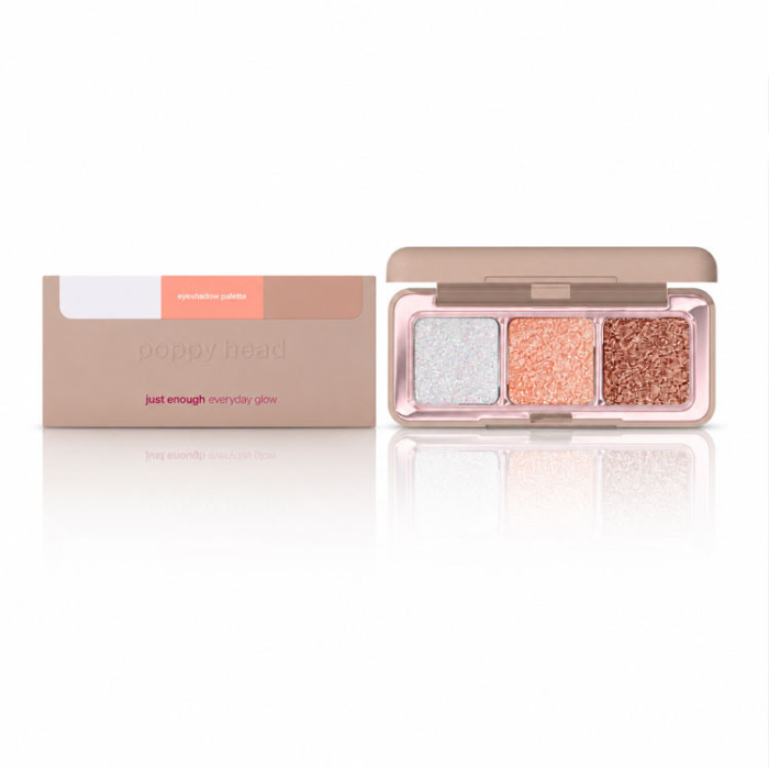 Палетка сяючих тіней для повік POPPY HEAD Just Enough Everyday Glow, 01 Shine Agenda, 5903843265511