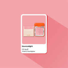 Кремовые румяна и хайлайтер POPPY HEAD Bouncelight, 02 Bluff