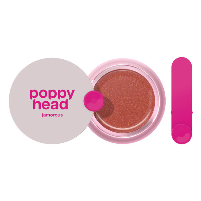 Маска для губ POPPY HEAD Jamorous Shimmer із мерехтливим ефектом, 02 Nude Wink, 5903843265757