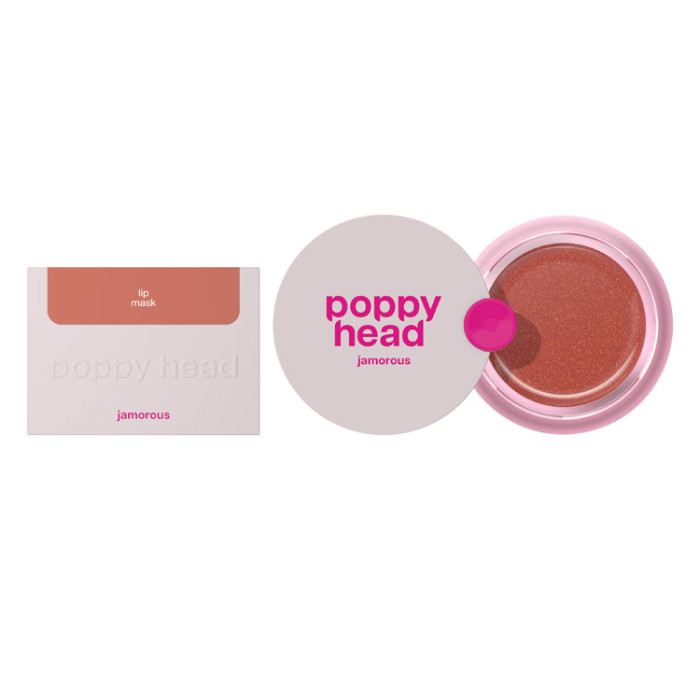 Маска для губ POPPY HEAD Jamorous Shimmer із мерехтливим ефектом, 02 Nude Wink, 5903843265757