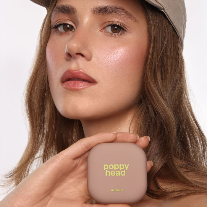 Компактна пудра для обличчя POPPY HEAD Skinivine, 01 Barely, 5903843265795