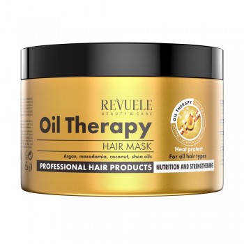 Заказать Маска для волос Revuele Oil Therapy с маслами арганы макадамии кокоса и ши 500 мл недорого