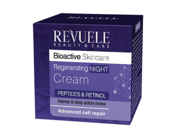 Крем нічний Revuele Bioactive Peptides Retinol регенеруючий 50 мл