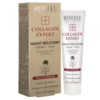 Заказать Крем-филлер Revuele Collagen Expert ночной восстанавливающий 50 мл недорого