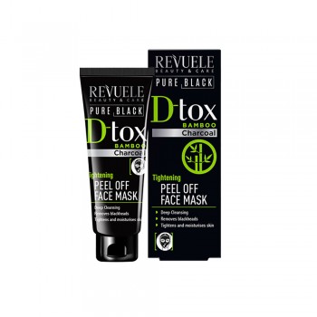 Заказать Пілінг-маска Revuele Pure Black Detox підтягуюча з бамбуковим вугіллям 80 мл недорого