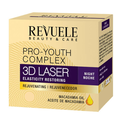 Крем для лица антивозрастной ночной Revuele 3D Laser 50 мл