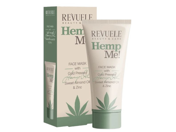 Маска для лица REVUELE HEMP ME очищаючая с коноплей 80 мл
