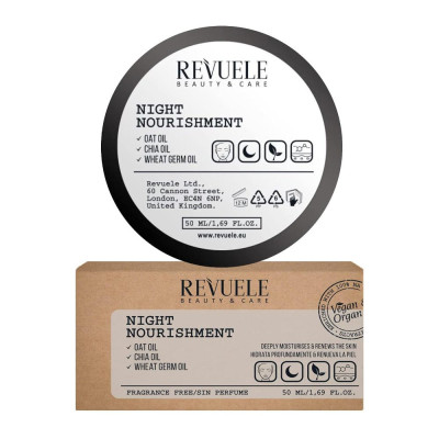 Крем для лица Revuele Natural Line питательный ночной 50 мл
