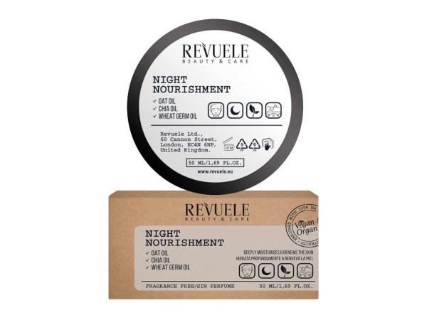 Крем для обличчя Revuele Natural Line поживний нічний 50 мл