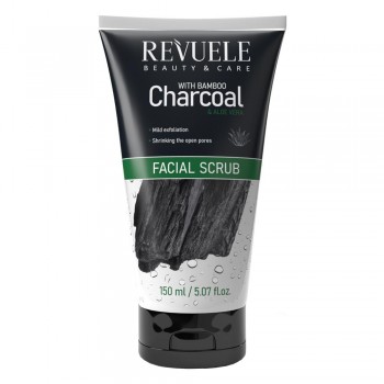 Бамбуковий скраб для обличчя Revuele Bamboo Charcoal з вугіллям 150 мл