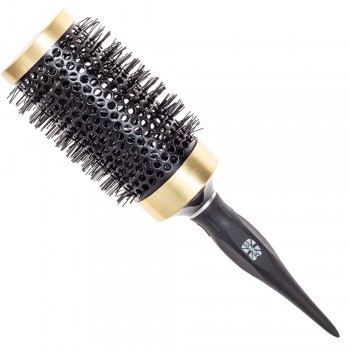 Заказать Брашинг для волосся Ronney Professional Thermal Vented Brush RA 00138 Black/Gold, 50 мм недорого