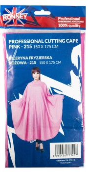 Заказать Перукарська накидка Ronney Professional рожева, розмір 150 x 175 недорого