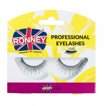 Накладні вії RONNEY Professional Eyelashes 00017 синтетичні одиночні, довжина 34 мм