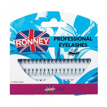 Накладные ресницы RONNEY Professional Eyelashes 00038 пучки по 5 волосков без узла RL
