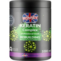Маска восстанавливающая с кератином RONNEY KERATIN COMPLEX для тонких и ламких волос 1000 мл