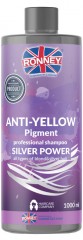 Шампунь для нейтралізації жовтизни Ronney Silver Power Anti-Yellow Pigment 1000 мл
