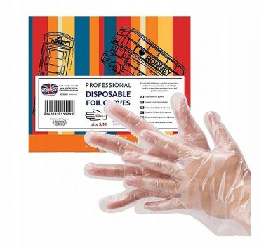 Заказать Одноразовые перчатки RONNEY Professional фольгированные размер S/M, 100 шт. недорого