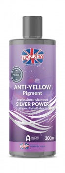 Шампунь для нейтрализации желтизны Ronney Silver Power Anti-Yellow Pigment 300 мл