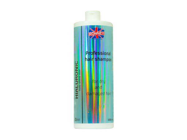 Увлажняющий шампунь RONNEY HoLo Shine Star Hyaluronic для сухих и поврежденных волос 1000 мл