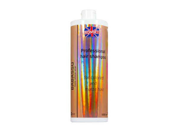 Энергетический шампунь RONNEY HoLo Shine Star Babassu Oil для окрашенных и тусклых волос 1000 мл