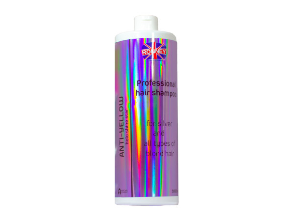Шампунь для светлых, осветленных и седых волос RONNEY HoLo Shine Star Anti-Yellow 1000 мл