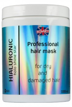 Заказать Зволожуюча маска RONNEY HoLo Shine Star Hyaluronic для сухого та пошкодженого волосся 1000 мл недорого