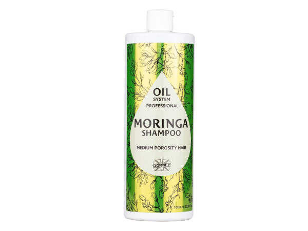 Шампунь для пористых волос Ronney Professional Oil System Moringa, 1000 мл