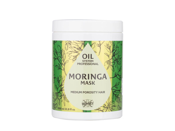 Маска для пористых волос Ronney Professional Oil System Moringa, 1000 мл