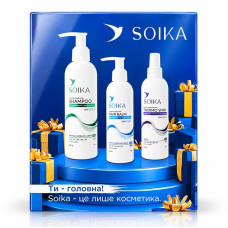 Набор косметики для волос SOIKA 3В1 "Очищение и Увлажнение" BLUE ГЛЯНЕЦ