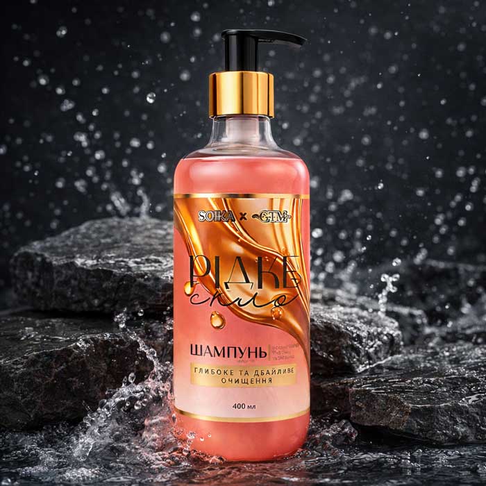 Шампунь для волосся Soika Рідке Скло Глибоке та дбайливе очищення, 400 мл, 4820238721494