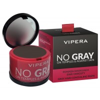 Тонирующая пудра-корректор Vipera No Gray для закрашивания седины и отростов волос №02 темно-коричневая 7,7 г