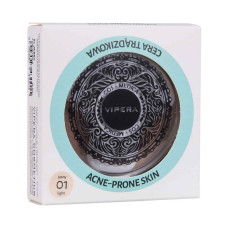 Компактная рисовая пудра для кожи с акне Vipera Cos-Medica Smooth Finish №01 light, 13 г