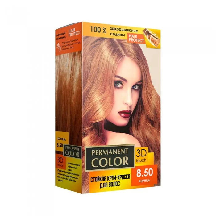 Крем-краска Аромат Permanent Color тон корица №8.50