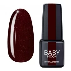 Гель лак Baby Moon Dance Diamond Gel polish №010 шоколадно-вишневий з дрібним шиммером 6 мл